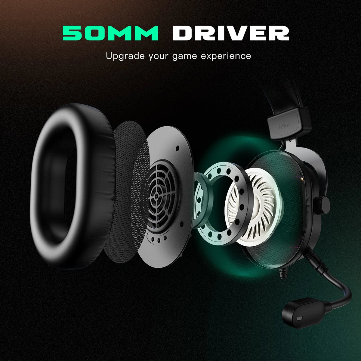 Ultimate Dynamic RGB Gaming Headset - 7.1 Surround Sound with Mic for PC, PS4, PS5 | 3 EQ Modes for Gaming, Movies & Music
